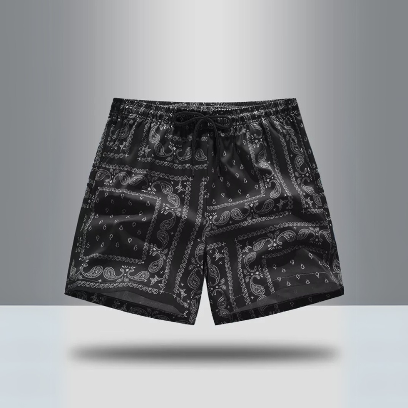 Everett Paisley Athletic Shorts