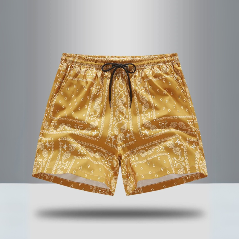Everett Paisley Athletic Shorts
