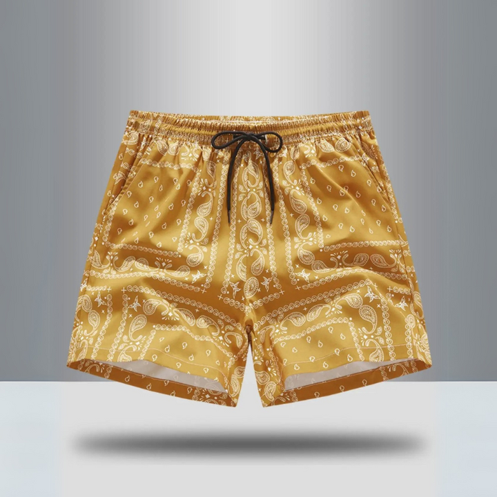 Everett Paisley Athletic Shorts