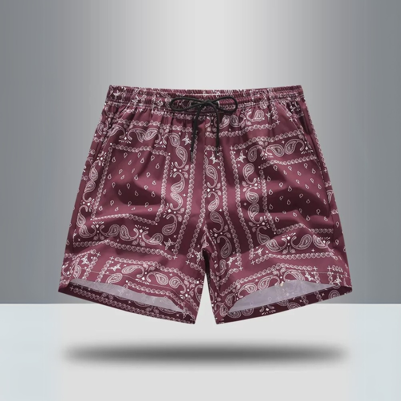 Everett Paisley Athletic Shorts