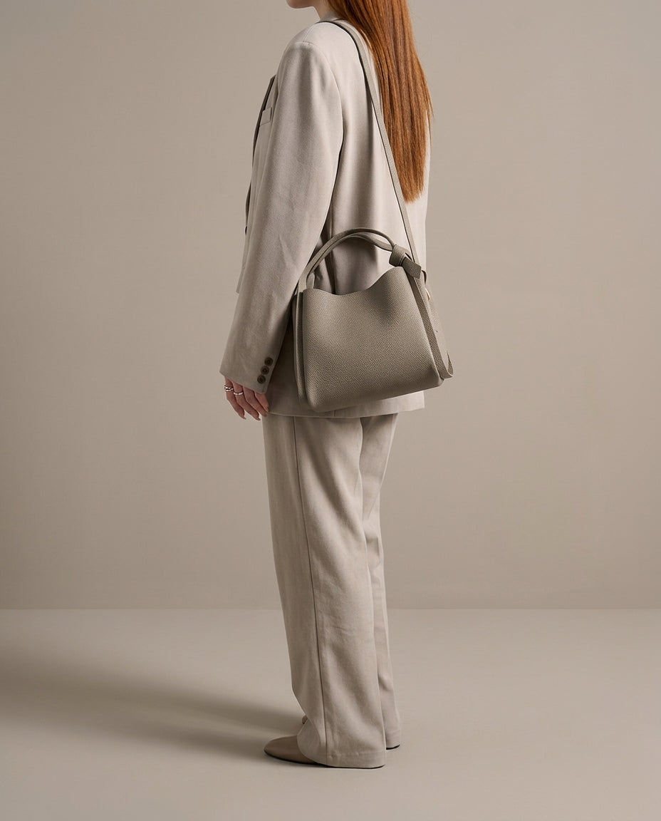 Amelia Leather Bucket Bag