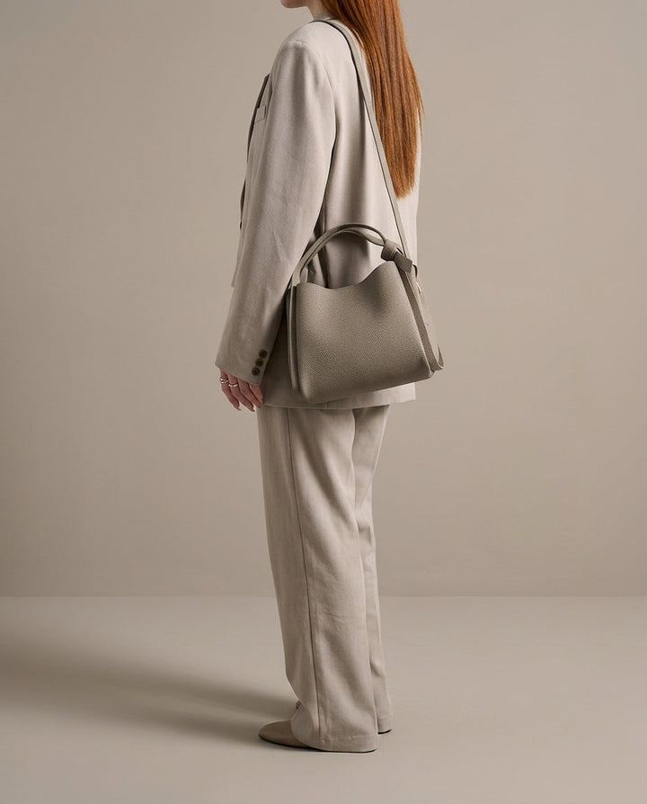 Amelia Leather Bucket Bag