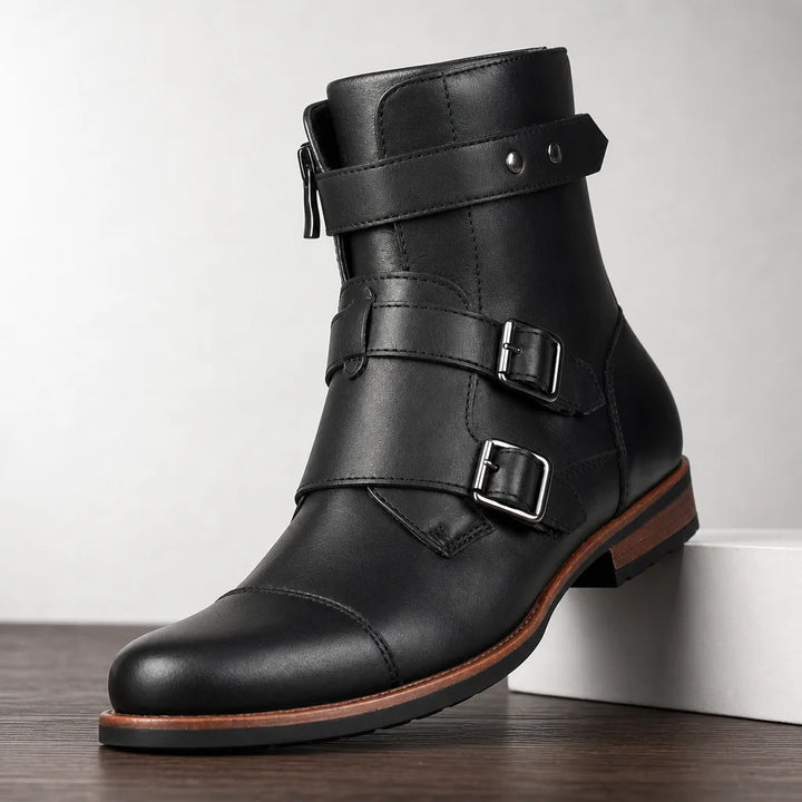 Fairmont | Mens Fall Strap Moto Boots