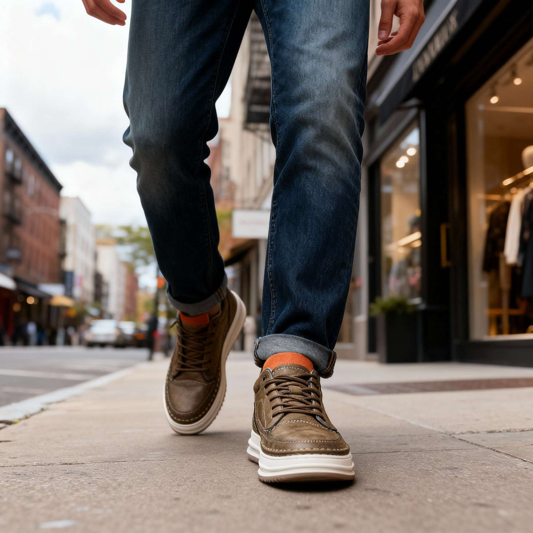 Reed Leather Trainers
