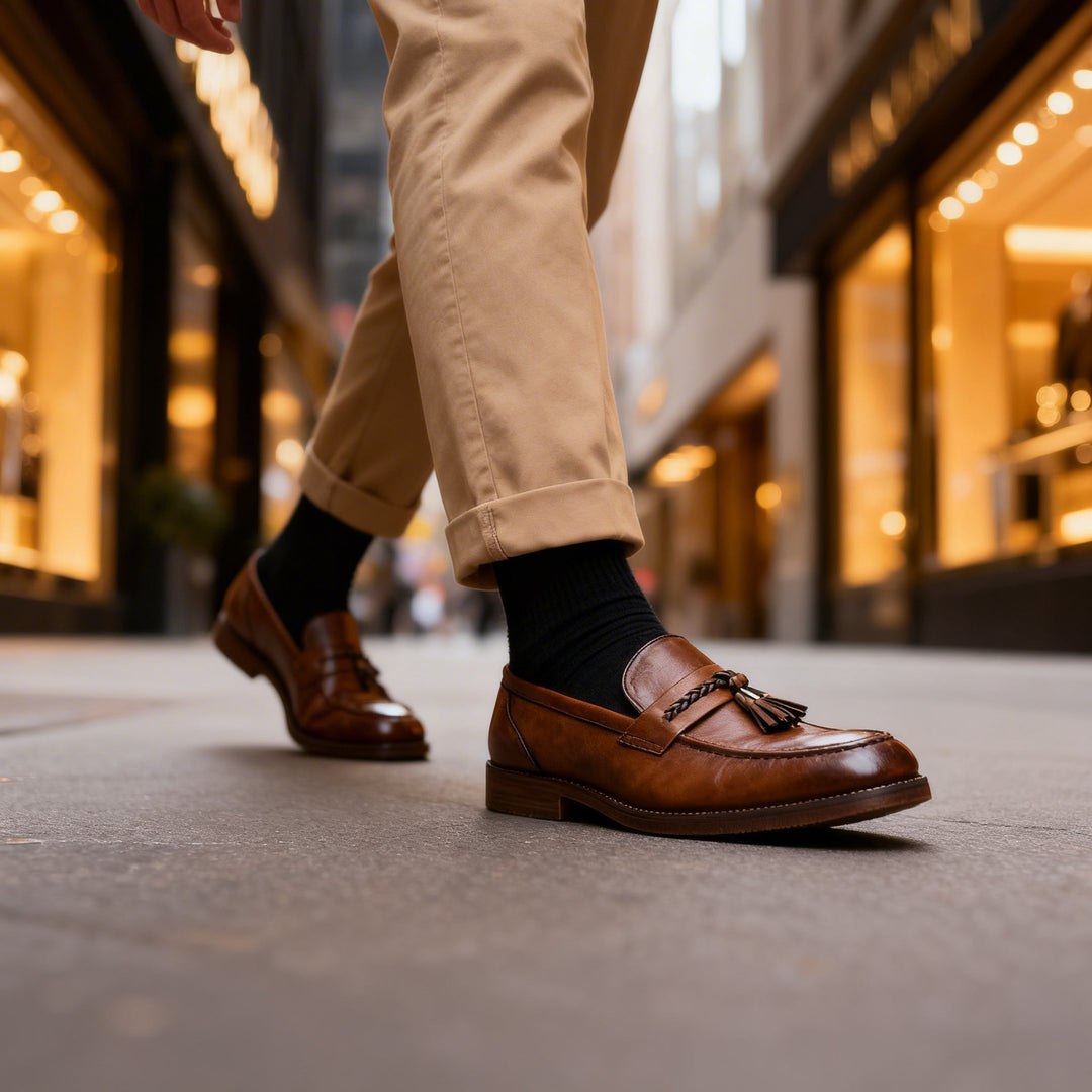 Cameron Tassel Leather Loafers