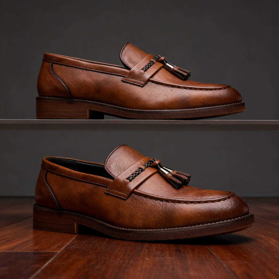 Cameron Tassel Leather Loafers