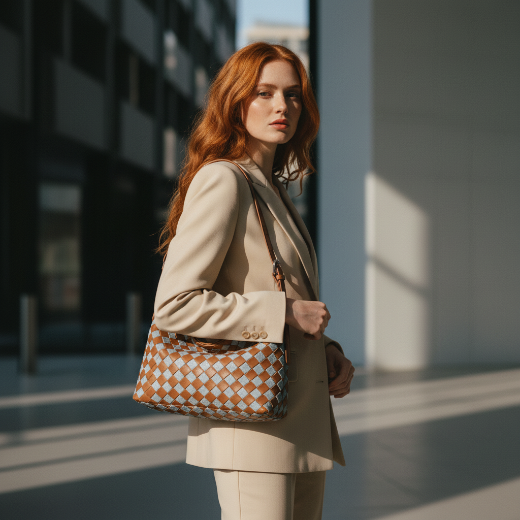 Lily Woven Hobo Bag