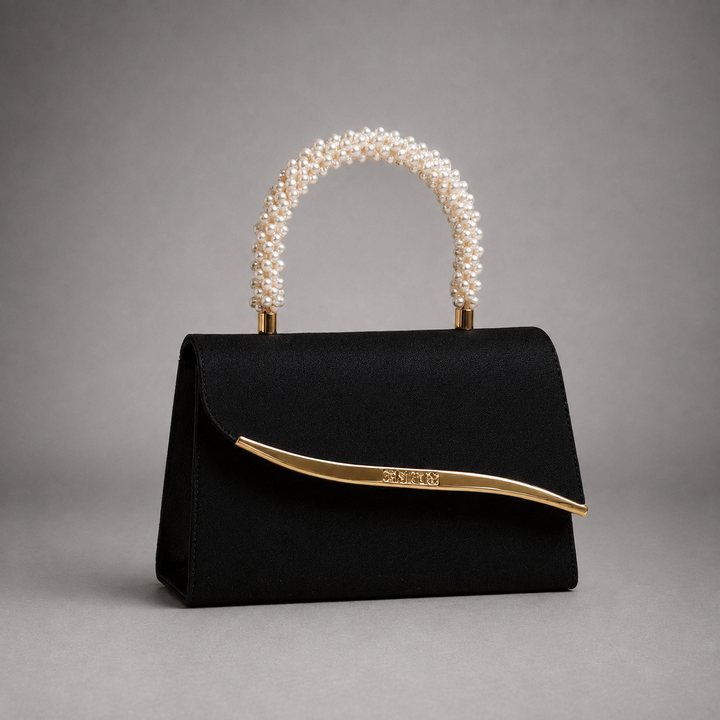 Ava Sequin Pearl Clutch