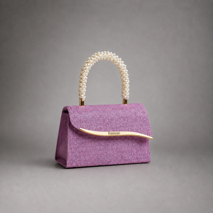 Ava Sequin Pearl Clutch