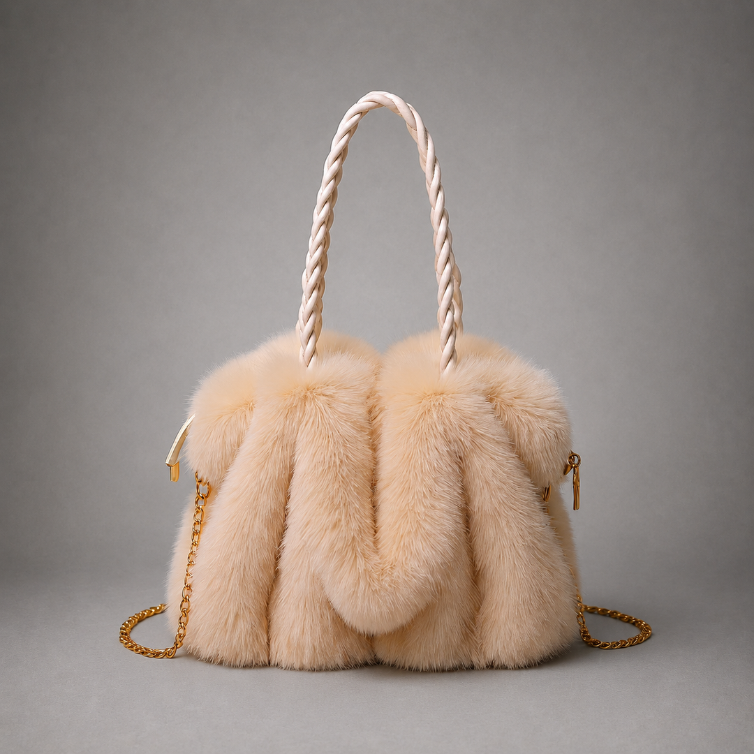 Celeste Faux Mink Fur Tote