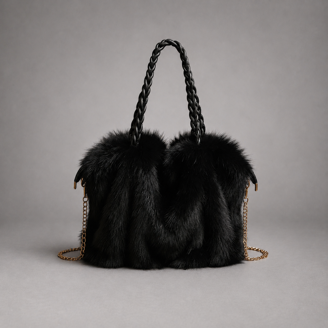 Celeste Faux Mink Fur Tote