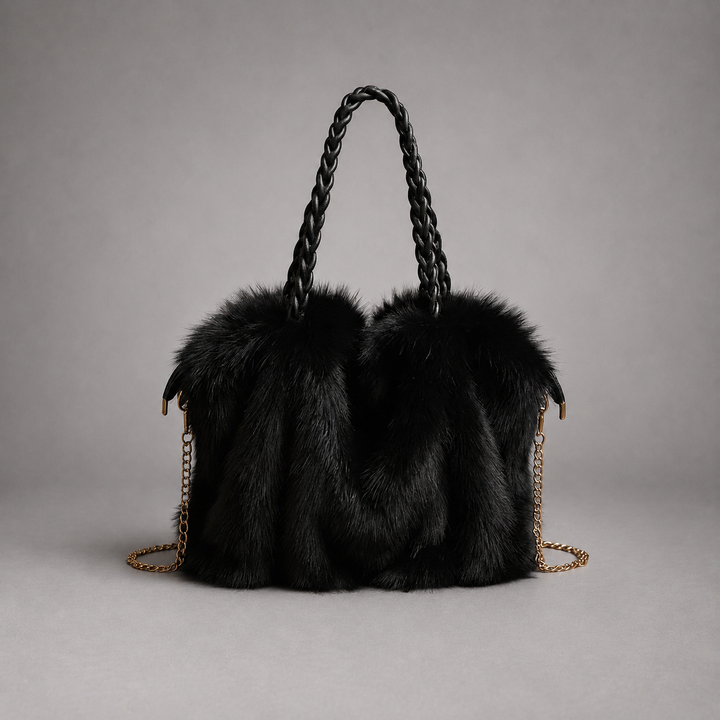 Celeste Faux Mink Fur Tote