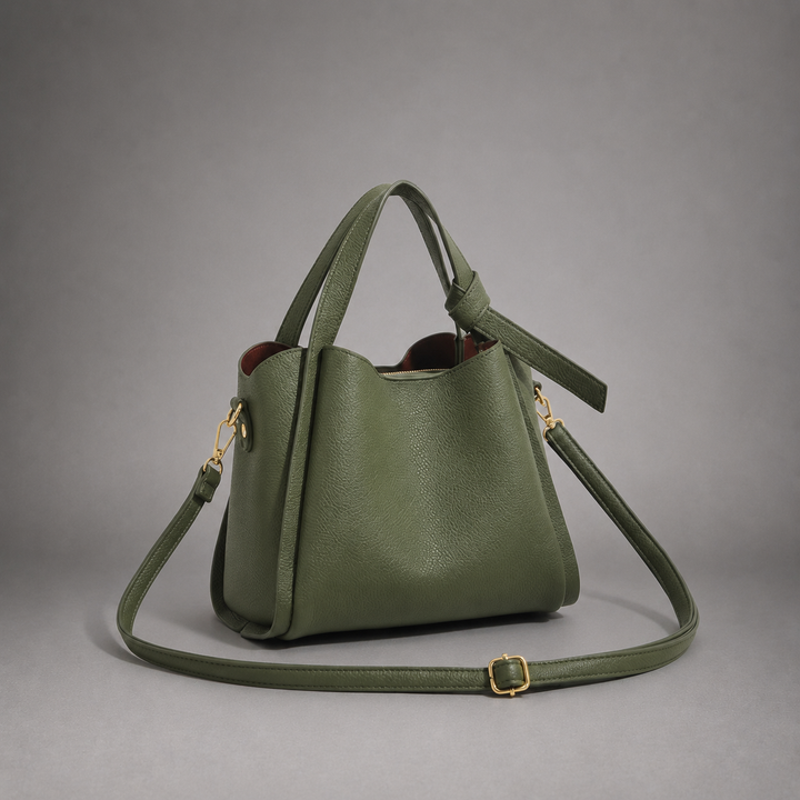 Amelia Leather Bucket Bag