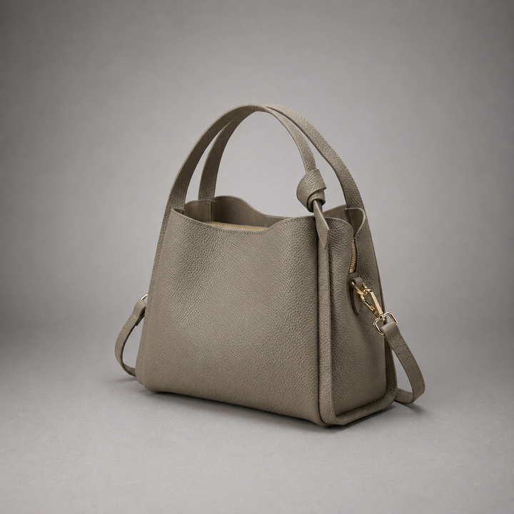 Amelia Leather Bucket Bag