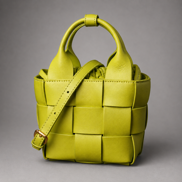 Nora Woven Mini Basket Bag