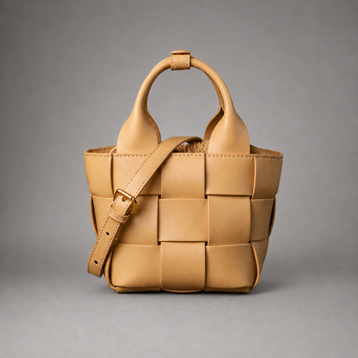 Nora Woven Mini Basket Bag