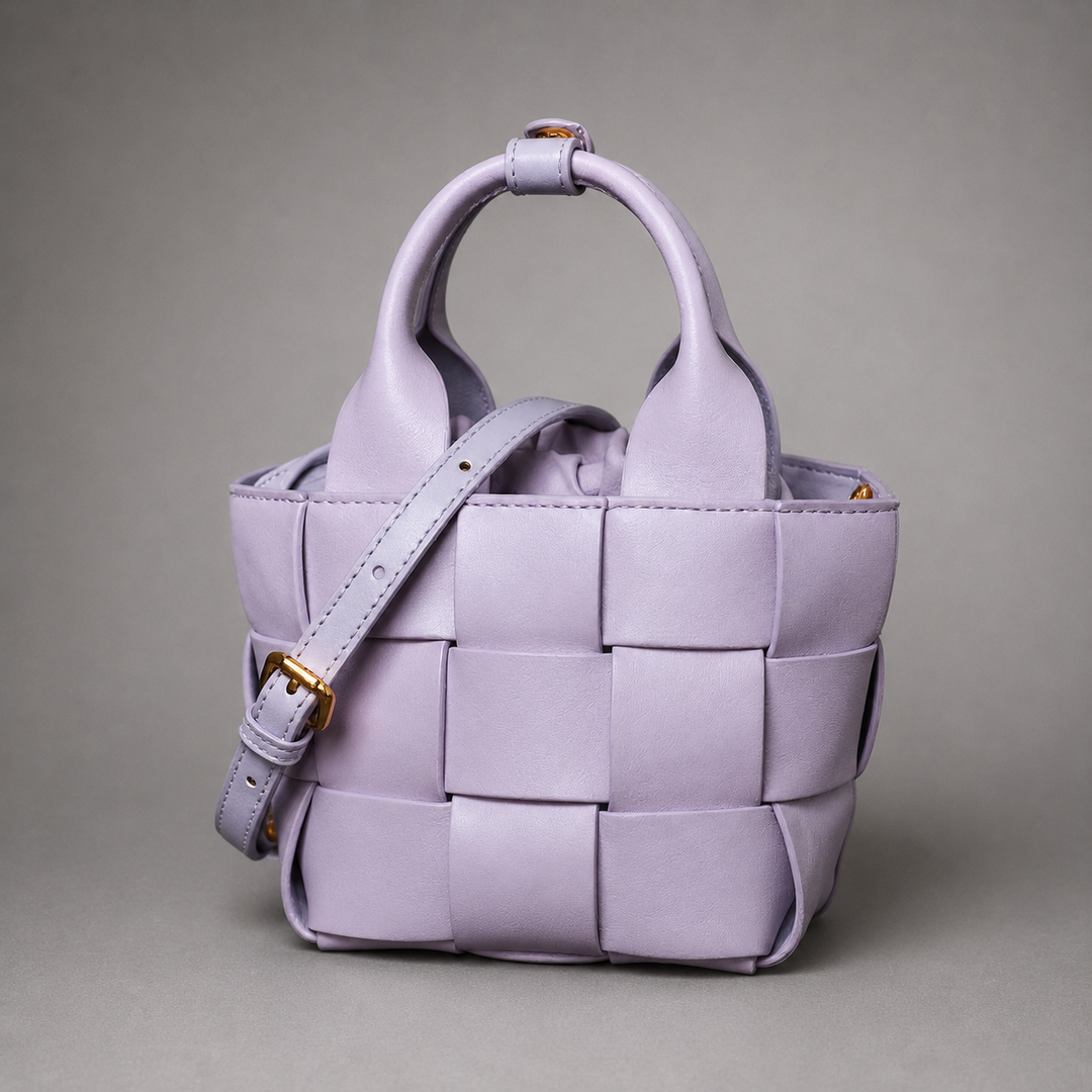 Nora Woven Mini Basket Bag