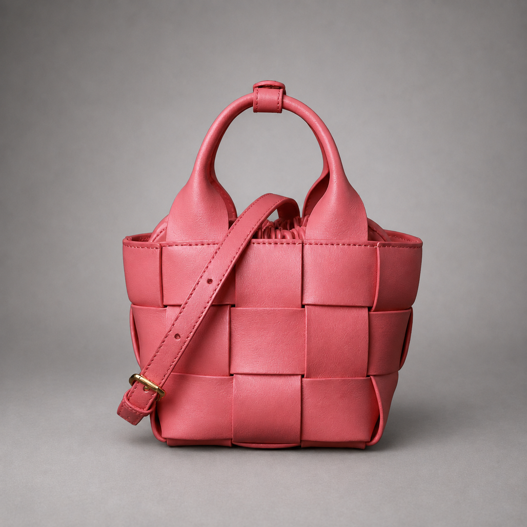 Nora Woven Mini Basket Bag