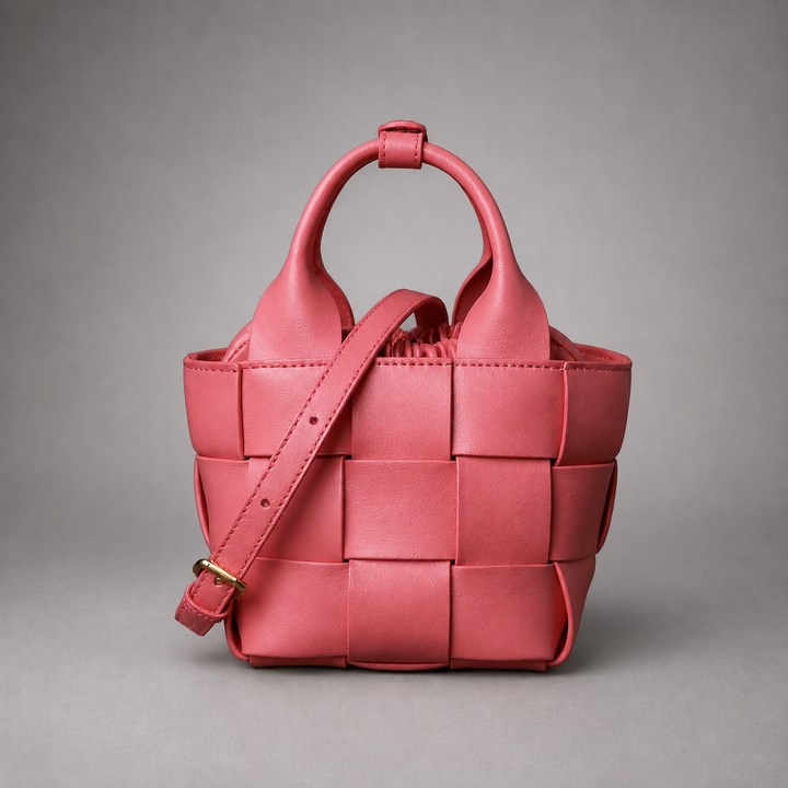 Nora Woven Mini Basket Bag