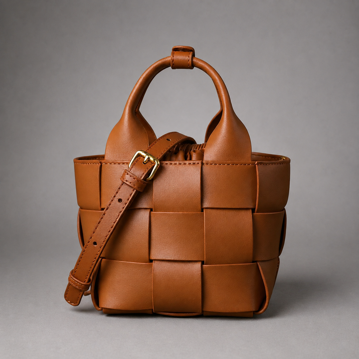Nora Woven Mini Basket Bag