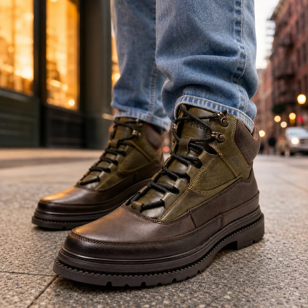 Everett Hiker Leather Ankle Boots