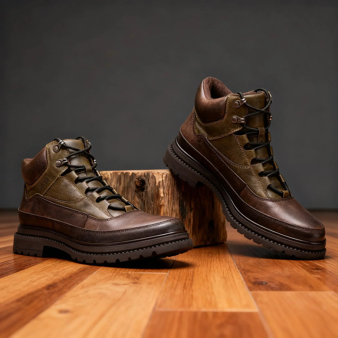 Everett Hiker Leather Ankle Boots