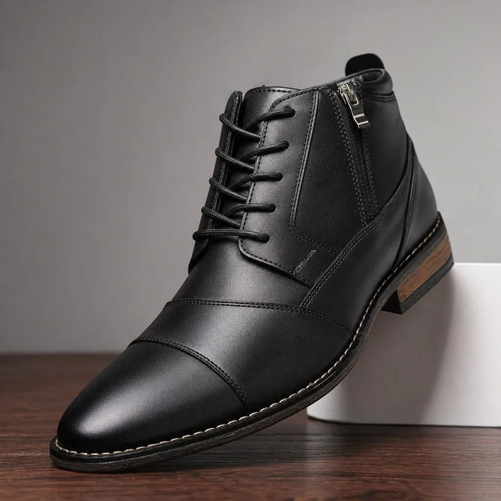 Rockwell Ankle Cap-Toe Derby Boots