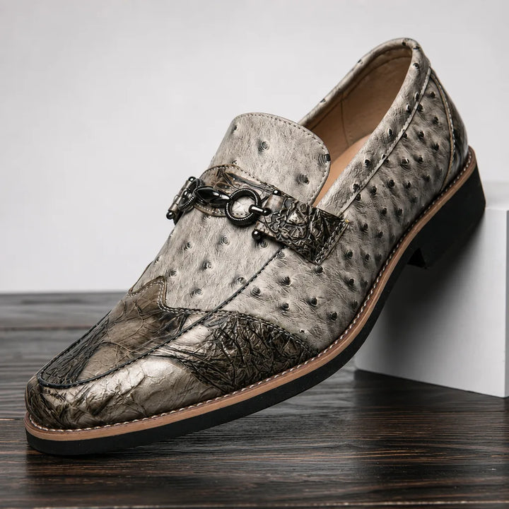 Fairmont Pointed Textured Loafers