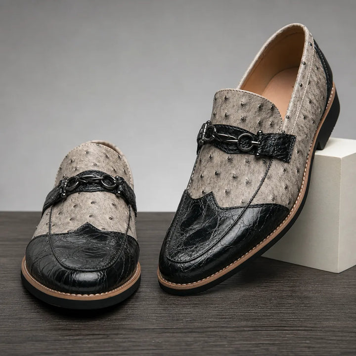 Fairmont Pointed Textured Loafers