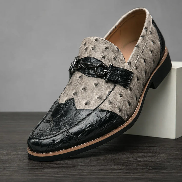 Fairmont Pointed Textured Loafers