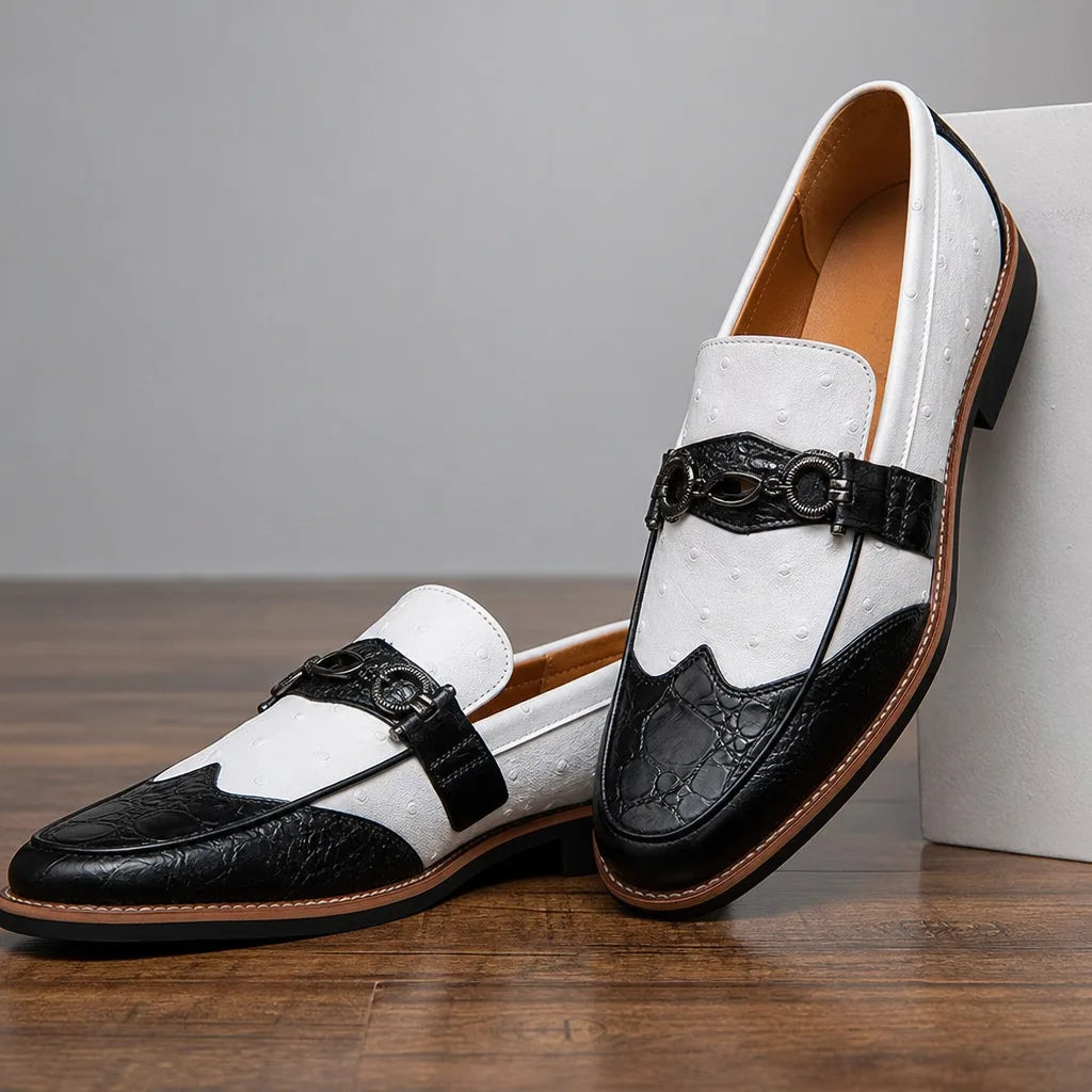 Fairmont Pointed Textured Loafers