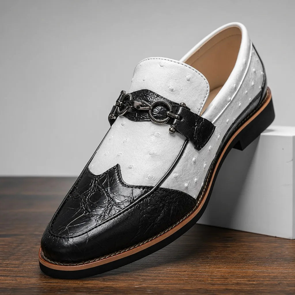 Fairmont Pointed Textured Loafers