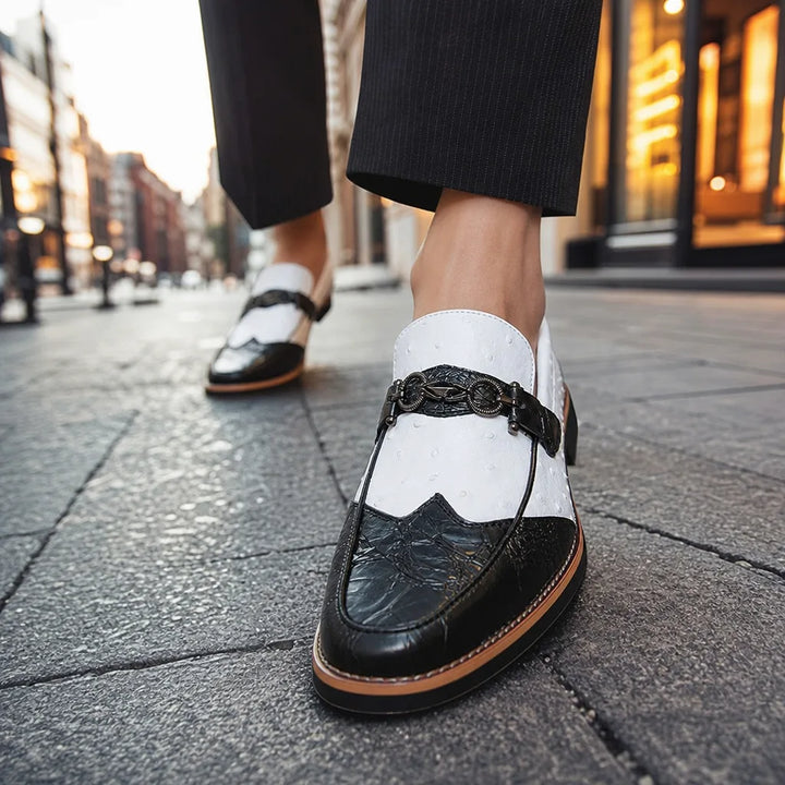 Fairmont Pointed Textured Loafers