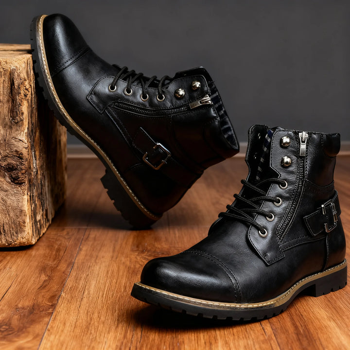 Brooks | Mens Fall Cap-Toe Military Boots