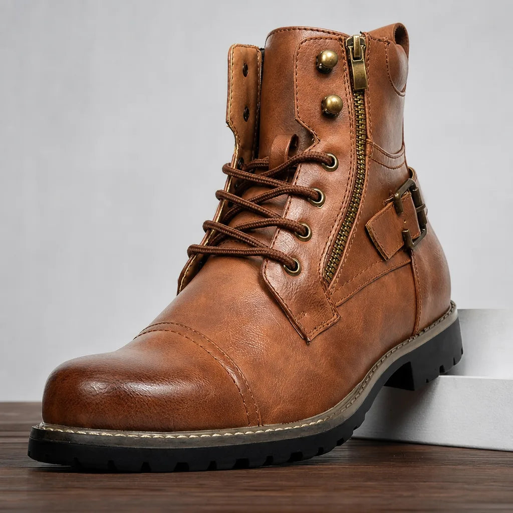 Brooks | Mens Fall Cap-Toe Military Boots