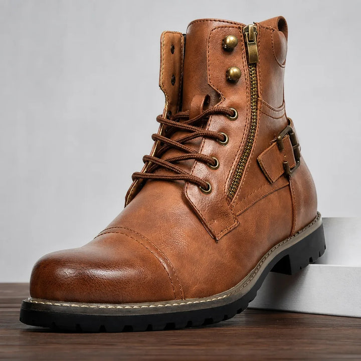 Brooks | Mens Fall Cap-Toe Military Boots