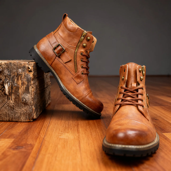 Brooks | Mens Fall Cap-Toe Military Boots