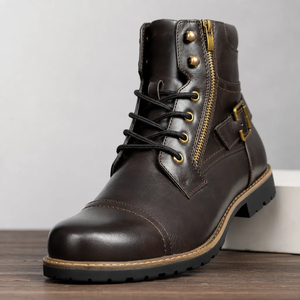 Brooks | Mens Fall Cap-Toe Military Boots