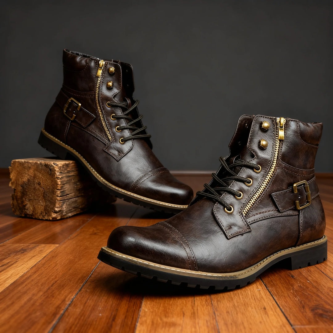 Brooks | Mens Fall Cap-Toe Military Boots